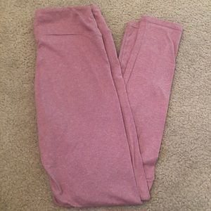 LuLaRoe pink leggings one size